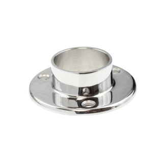 E5251-50MP - Econ 50.8 x 1.6mm Round Base Plate/ Wall Flange Mirror Polish 316 Grade Stainless Steel