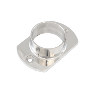 E5252-25MP Econ 25.4 x 1.6mm Oblong Base Plate/ Wall Flange Mirror Polish 316 Grade Stainless Steel