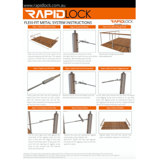 Rapidlock Flexi-Fit Instruction Sheet - Metal Posts