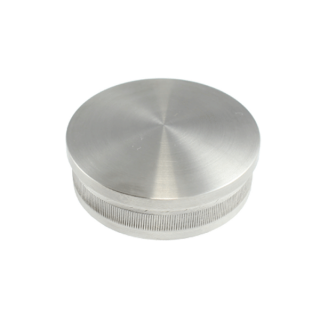 P5043-16SF - ProRail 50.8 x 1.6mm Knurled End Cap Satin Finish 316 Grade Stainless Steel