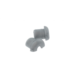 GROM-GS - 4.2mm PVC Grommet Grey Flat