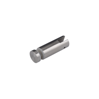 P5045SF 50 X 10mm Handrail Connector RHS to Glass Satin Finish