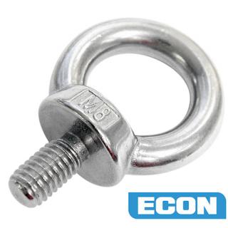 E580 -  Econ Eye Bolt with Collar AISI 316 - ALL SIZES