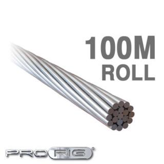 W119 1 x 19 ProRig Wire Rope 316 Grade Stainless Steel (100 Metre Roll) - ALL SIZES
