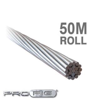 W119 1 x 19 ProRig Wire Rope 316 Grade Stainless Steel (50 Metre Roll) - ALL SIZES