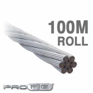 W77 7 x 7 ProRig Wire Rope 316 Grade Stainless Steel (100 Metre Roll) - ALL SIZES