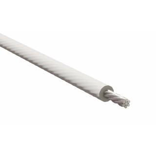 WP04.0719-WH - ProRig 4.0mm Wire Rope 7 x 19 316G Stainless White PVC Coated 305 metre rolls