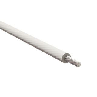 WP03.277-WH-MTR - ProRig 3.2mm Wire Rope 7 x 7 316G Stainless White PVC Coated per metre