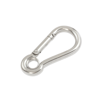 S2450WE-05 - ProRig 5mm Spring Hook with Eye 316 Grade Stainless Steel