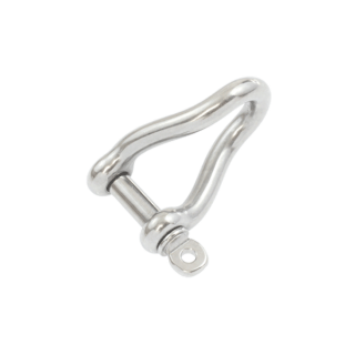 E380F Econ Forged Twisted Dee Shackle AISI 316 - ALL SIZES