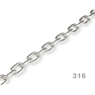 SCH316 ProRig Medium Link Chain 316 Grade Stainless Steel