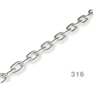 SCH316-12M - ProRig 12mm Medium Link Chain 316 Grade Stainless Steel