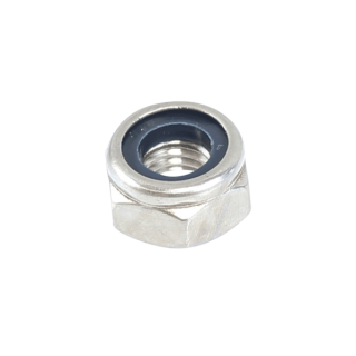SNL-06 - M6 Nylon Lock Nut 316 Grade Stainless Steel