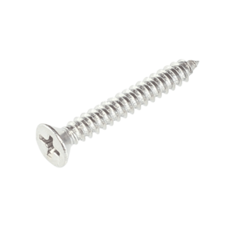 SSTP4-0625 - 6g x 25mm Self Tapping Screw Countersunk Phillips Head 304 Grade Stainless Steel