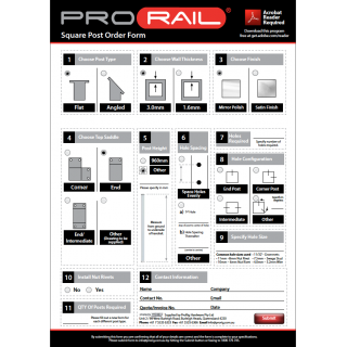 Square Post Interactive Order Form Download