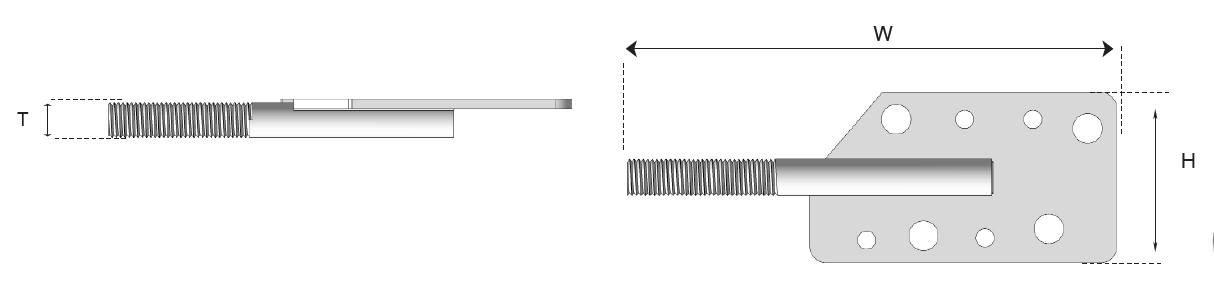 Rafter bracket for guy wire